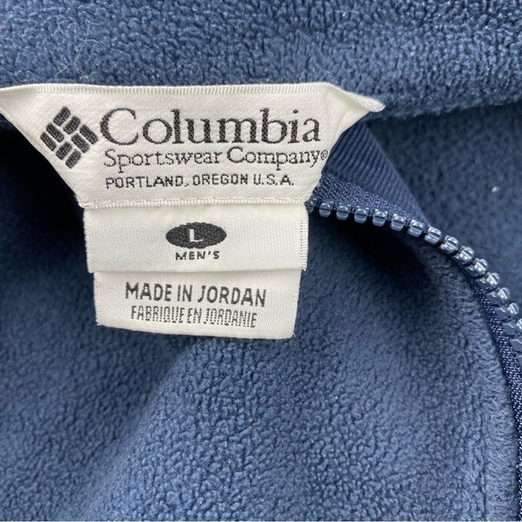 COLUMBIA ZIP UP FLEECE SWEATER SIZE L man - Picture 8 of 8